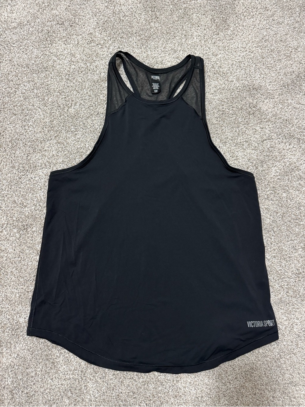 Victoria’s Secret Sport Racerback Tank Top, Black, Small | Gym Sporty Workout